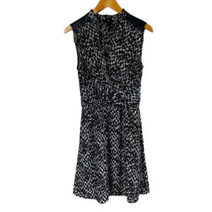 H&m Snakeskin and Faux Leather Dress